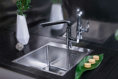 Мойка OMOIKIRI AMADARE E45-IN нерж.сталь квадратная 450x500 (4993802)