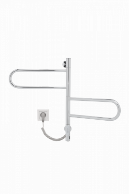 Полотенцесушитель электрический Vincea VTD-1R1CE 44×60 хромированный с функцией таймера.