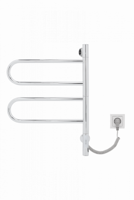 Полотенцесушитель электрический Vincea VTD-1R1CE 44×60 хромированный с функцией таймера.