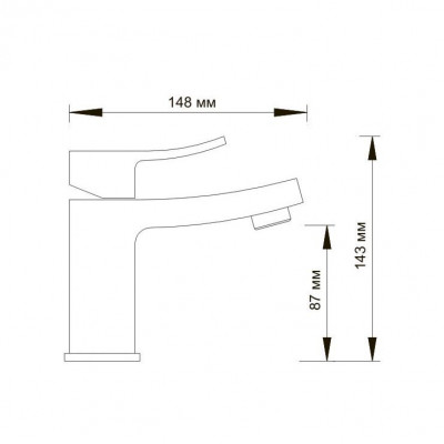 WasserKRAFT Exter 1603 cмеситель для раковины, светлая бронза
