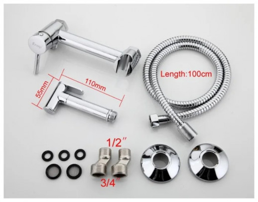 Смеситель для биде Frap F7503 с гигиеническим душем, хром