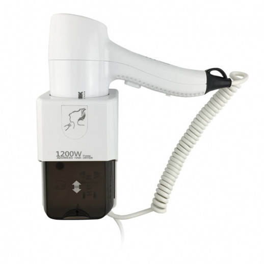 GFmark 6812 фен для волос настенный с розеткой, белый