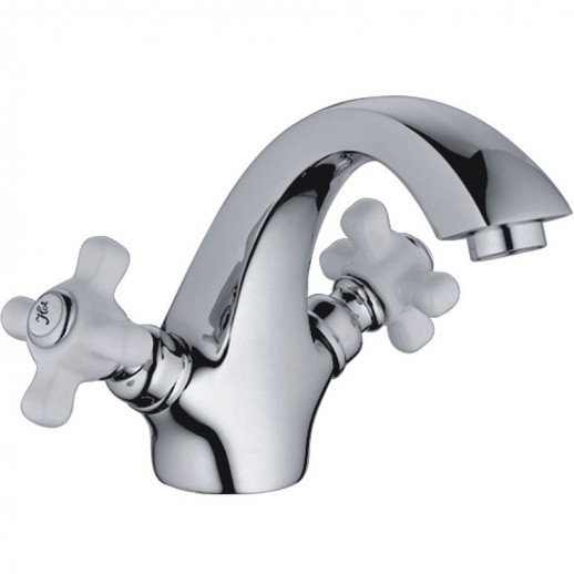 Смеситель для раковины Haiba HB1018 двухвентильный (латунь керамика) хром