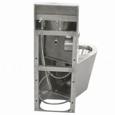 Унитаз с раковиной (комбоунитаз) антивандальный Oceanus 1-004.2R, нержавеющая сталь