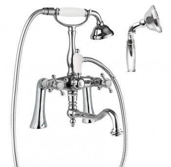 Смеситель на борт ванны с ручным душем, шлангом 150 см CEZARES GOLF-PBV2-01-M, хром