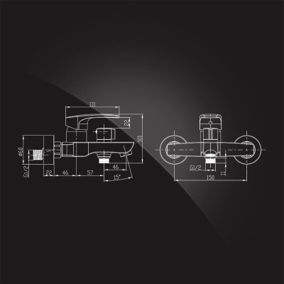 Elghansa MONICA 2322519 смеситель для ванны, хром