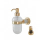 Дозатор для жидкого мыла Boheme Murano 10912-CH-G подвесной, золото/шоколад  (10912-CH-G)