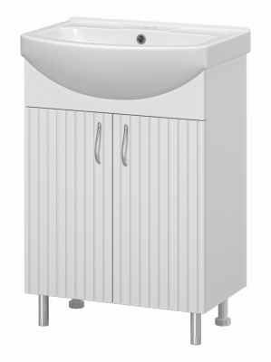 Тумба напольная Misty Изео 60 белый (Э-Изе01060-021Н) с раковиной