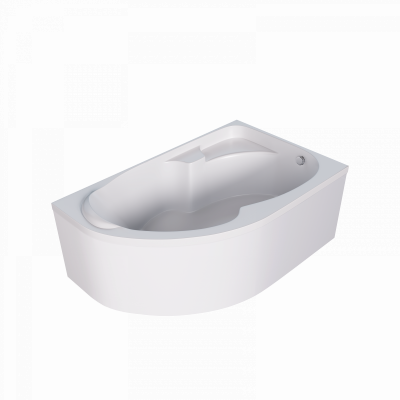 Ванна акриловая 1Marka DIANA 150x90 R асимметричная 195 л белая (01ди1590п)