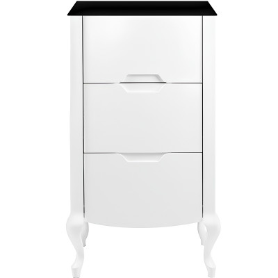 Комод для ванной Veedi Rustika 95 RST000K белый черный