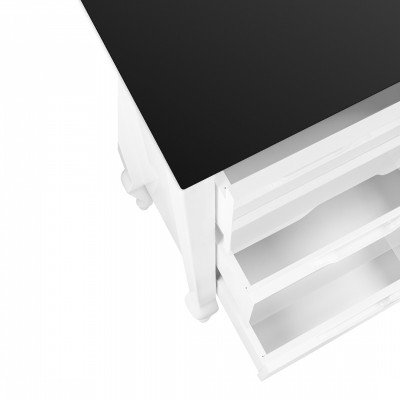 Комод для ванной Veedi Rustika 95 RST000K белый черный