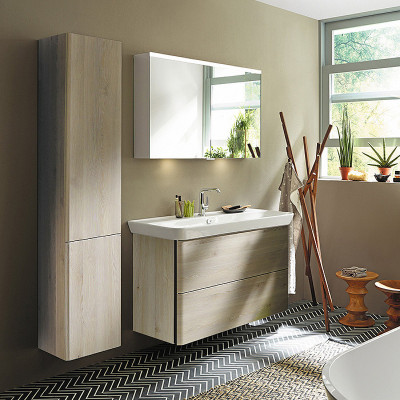 Тумба с раковиной Burgbad Iveo 120 SFEN120F2835G0161C0001*1 подвесная дуб меринос