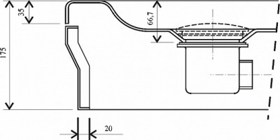 RAVAK X01314 Сифон для душевых поддонов Standard 90, пластик/хром