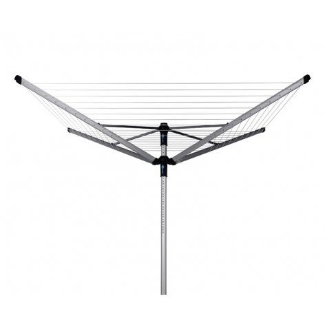 Brabantia Lift-O-Matic Advance 100222 сушилка для белья вращающаяся с регулируемой высотой, с четырьмя направляющими, серебро