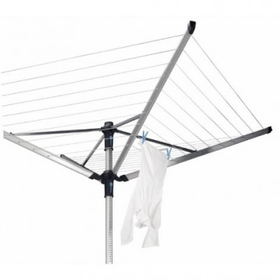 Brabantia Lift-O-Matic Advance 100222 сушилка для белья  вращающаяся с регулируемой высотой, с четырьмя направляющими, серебро