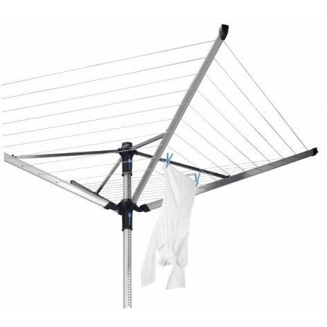 Brabantia Lift-O-Matic Advance 100222 сушилка для белья вращающаяся с регулируемой высотой, с четырьмя направляющими, серебро