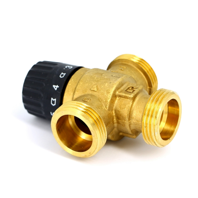 Клапан Н термосмесительный UNI-FITT 1" 30-65?С смешение в центр латунный (353G2240)