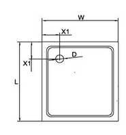 Поддон душевой Cezares-SMC TRAY-M-A-100-35-W