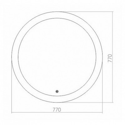Зеркало круглое с подсветкой MIXLINE Перла D770 (530908)