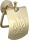 Держатель для туалетной бумаги с крышкой S-005851B Savol латунь золото  (S-005851B)