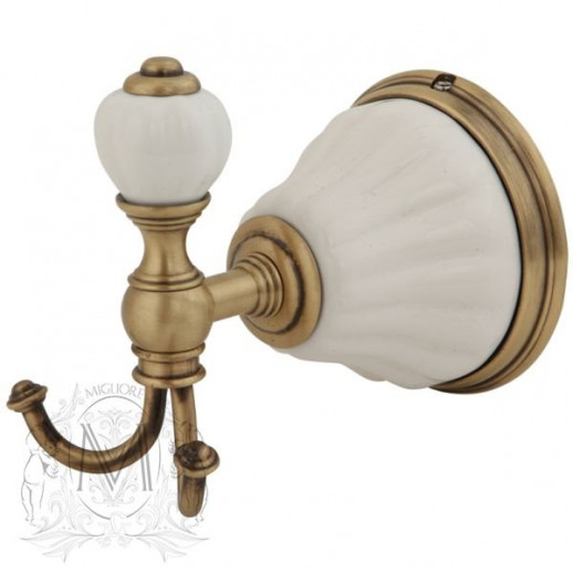 MIGLIORE Olivia 17430 крючок двойной, бронза