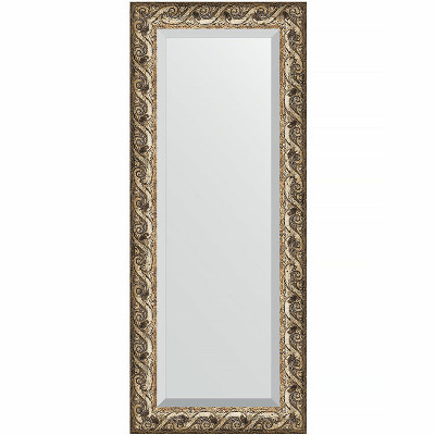 Зеркало настенное Evoform Exclusive 136х56 BY 1259 с фацетом в багетной раме Фреска 84 мм
