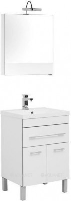Комплект мебели для ванной Aquanet Верона 58 белый напольный 1 ящик 2 дверцы (00287657)