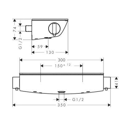 Hansgrohe Ecostat Select 13161000 смеситель для душа (термостат), хром