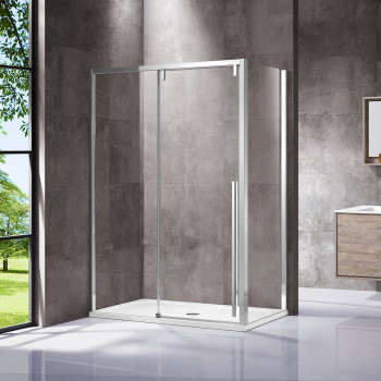 Душевой уголок Vincea Lugano VSR-1L1012CL-1 1200х1000 хром стекло прозрачное