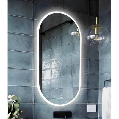 Зеркало в ванную с LED подсветкой Relisan MELINA Гл000024394, 55x100 овальное