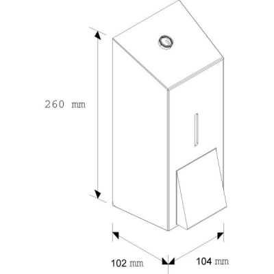 MERIDA STELLA ECONOMY дозатор мыльной пены металлический (матовый)