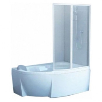 RAVAK 76P8010041 шторка VSK2 Rosa 150P для ванны 150 см правая, белый/пластик