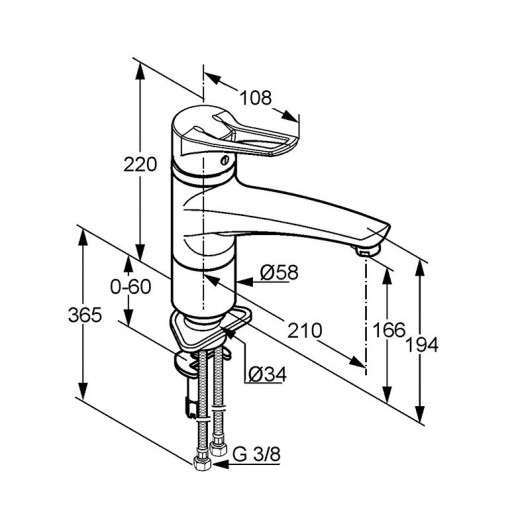 Смеситель для кухни KLUDI MX белый хром 399049262