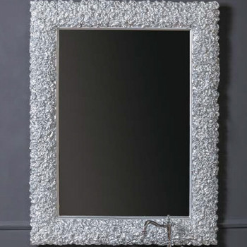 Зеркало в ванную Armadi Art Rose 547 85х110 см, серебро