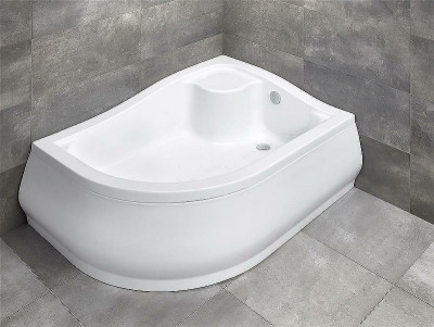 Акриловый поддон для душа Radaway Korfu E 120x90 R 4E91240-03R белый асимметричный