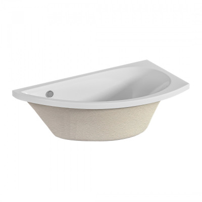 Ванна акриловая 1Marka PICCOLO 150x75 R асимметричная 110 л белая (01пк1770п)