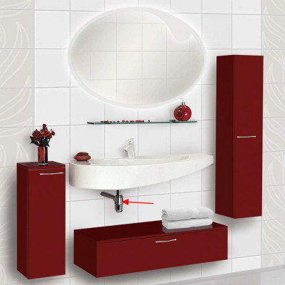 Viega 366681 сифон бутылочный для раковины, с пробкой, хром