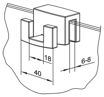 Крючок для полотенец Radaway WR-001 на стекло душевого ограждения хром