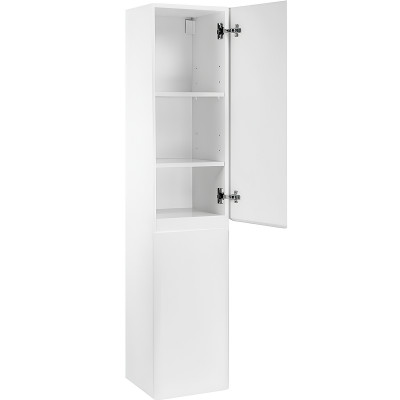 Шкаф пенал в ванную Veedi Prestige 35 PRS000P-R подвесной белый