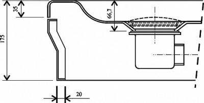 RAVAK X01309 Сифон для душевых поддонов Professional 90, пластик/хром