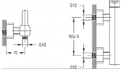 Смеситель Cezares Tesoro TESORO-D-01 для душа