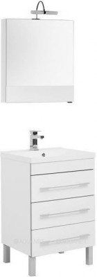 Комплект мебели для ванной Aquanet Верона 58 белый напольный 3 ящика (00287656)