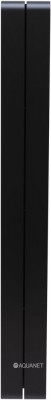 Полка для ванной Aquanet Магнум 15x130 черная матовая, вертикальная (00302227)