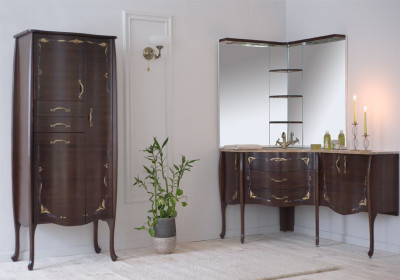 Аллигатор-мебель Royal Престиж Art (цвет 92) пенал для ванной, массив дуба