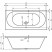 RIHO CAROLINA BB53 ванна без гидромассажа, 170 см х 80 см