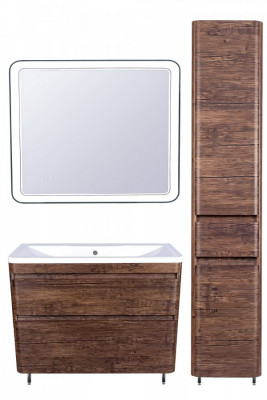 Зеркало для ванной Style Line Атлантика 90 с подсветкой и часами (СС-00002213)