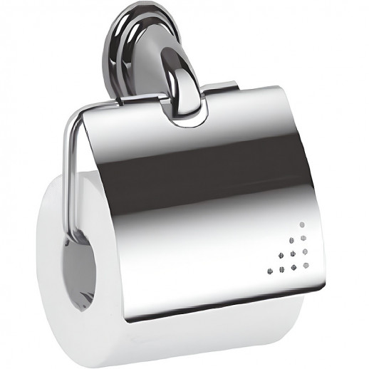 Держатель туалетной бумаги Haiba HB1503 с крышкой (латунь) хром