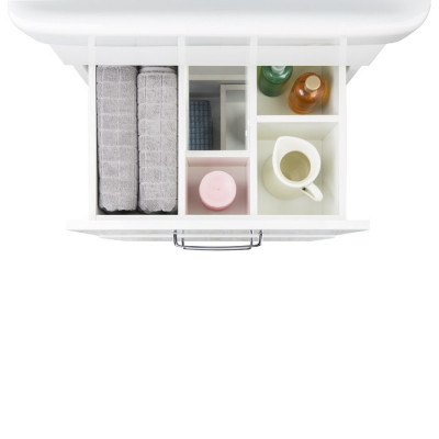 Тумба с раковиной IDDIS Custo 55 напольная белая (CUS55W0i95K), дизайн современный