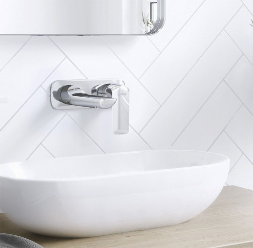 Смеситель для раковины (настенный) KLUDI Ameo хром 412450575