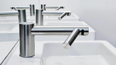 Комплект для сантехнической комнаты Dyson Airblade Wash+Dry WD04, никель